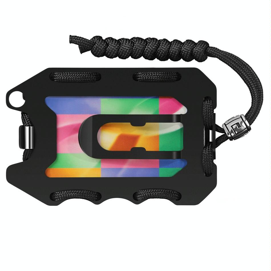 Rfid Metal Card Holder With Bottle Opener Black Brushed Edc Wallet