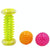 Plantar Fascia Massage Ball Handheld Fitness Ball For Muscle Relaxation 7Cm Yellow Foot Bottom With Tattoo Design