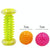 Plantar Fascia Massage Ball Handheld Fitness Ball For Muscle Relaxation 7Cm Yellow Foot Bottom With Tattoo Design