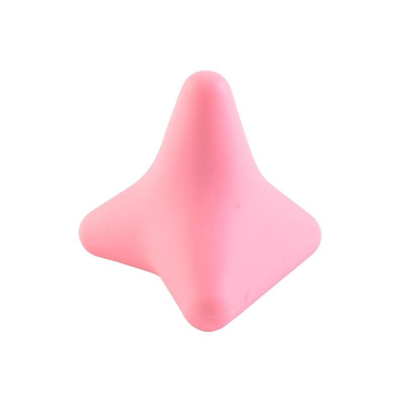 Quadratic Pink Silicone Thumb Massager For Muscle Relaxation And Fascia Massage