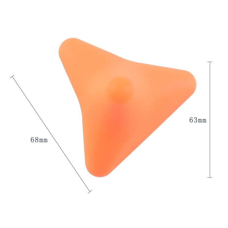 Quadratic Pink Silicone Thumb Massager For Muscle Relaxation And Fascia Massage