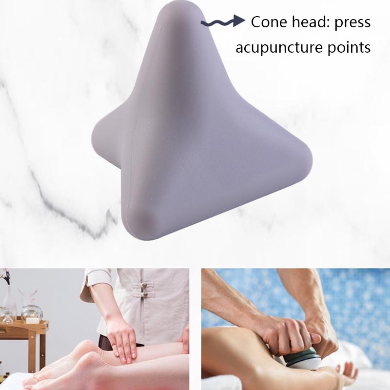 Quadratic Pink Silicone Thumb Massager For Muscle Relaxation And Fascia Massage