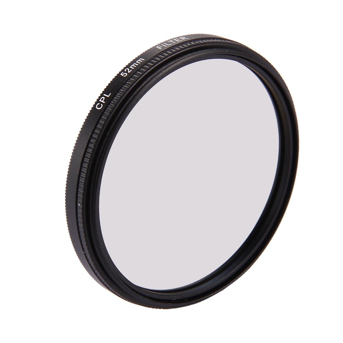 3-in-1 52mm Round Cpl Lens Filter for Gopro Hero7 with Cap