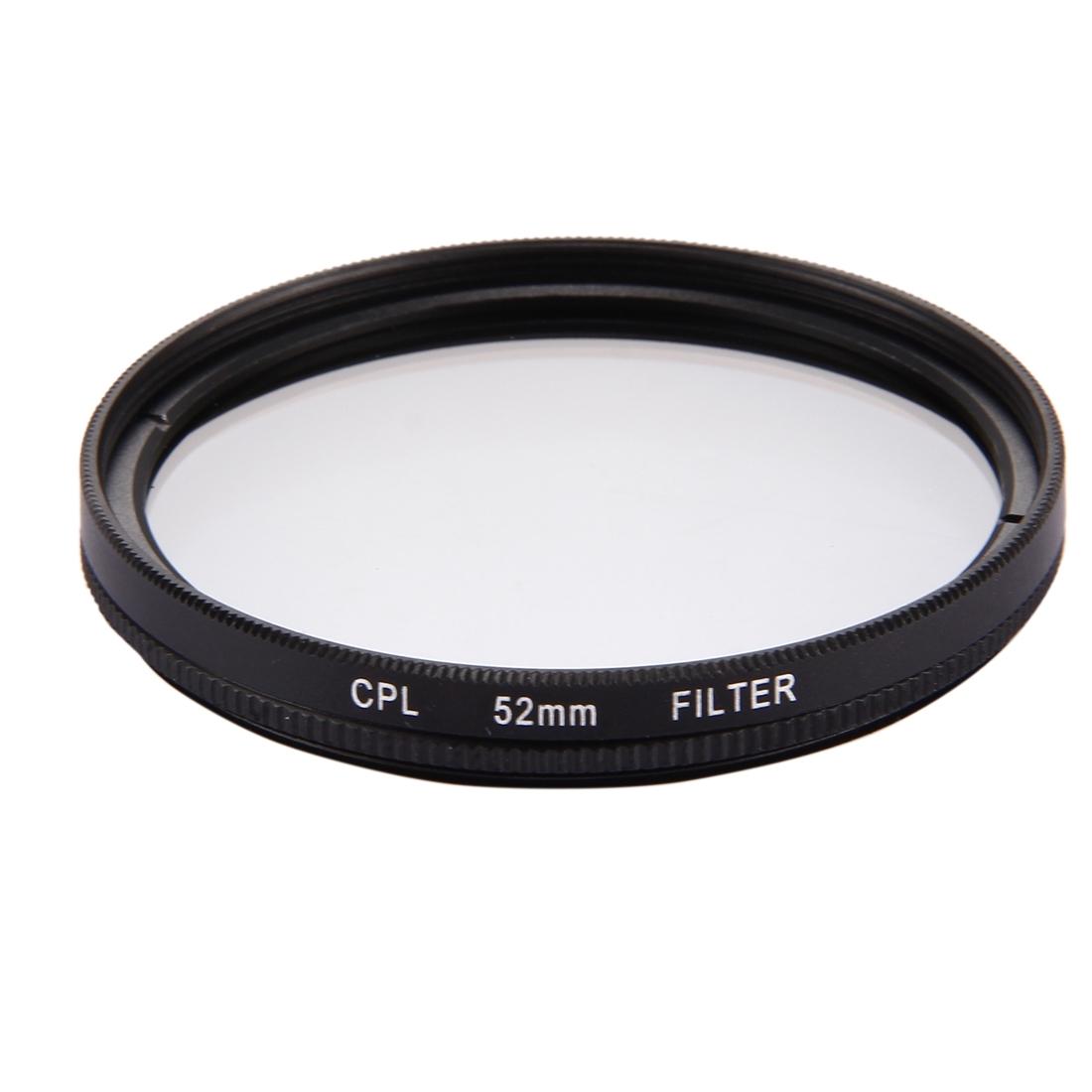 3-in-1 52mm Round Cpl Lens Filter for Gopro Hero7 with Cap
