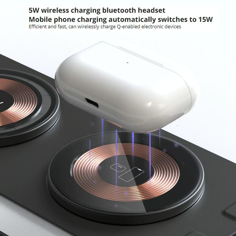 15W 3 In 1 Foldable Wireless Charger