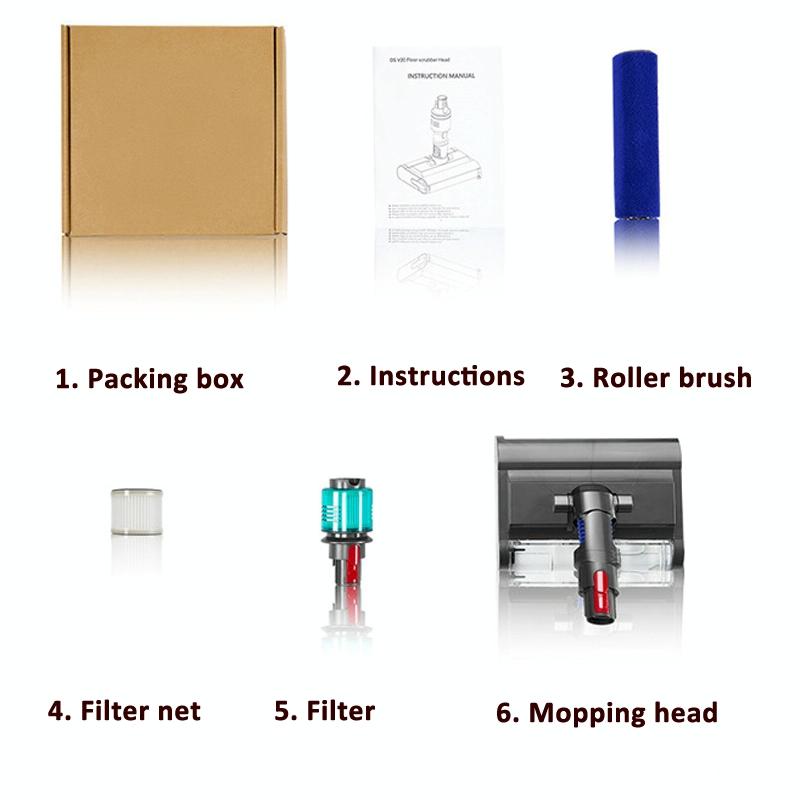 Versatile Wet / Dry Mopping Head for Dyson Vacuums