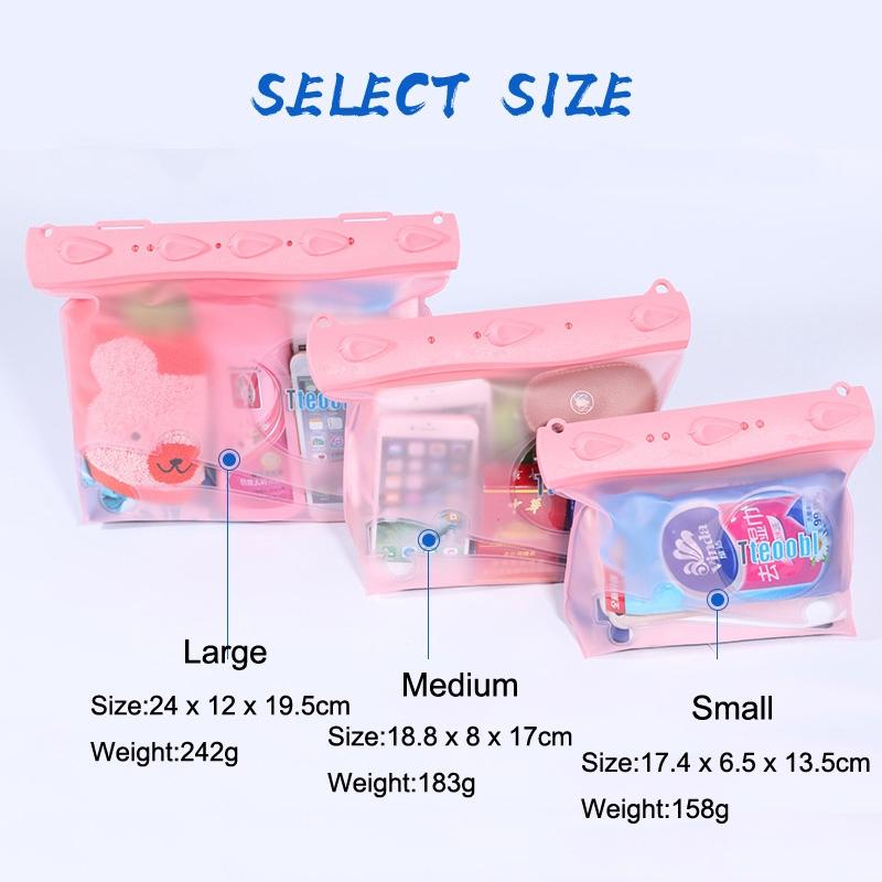 Large One Shoulder Crossbody Diving Bag Waterproof Storage For Drifting Gear White