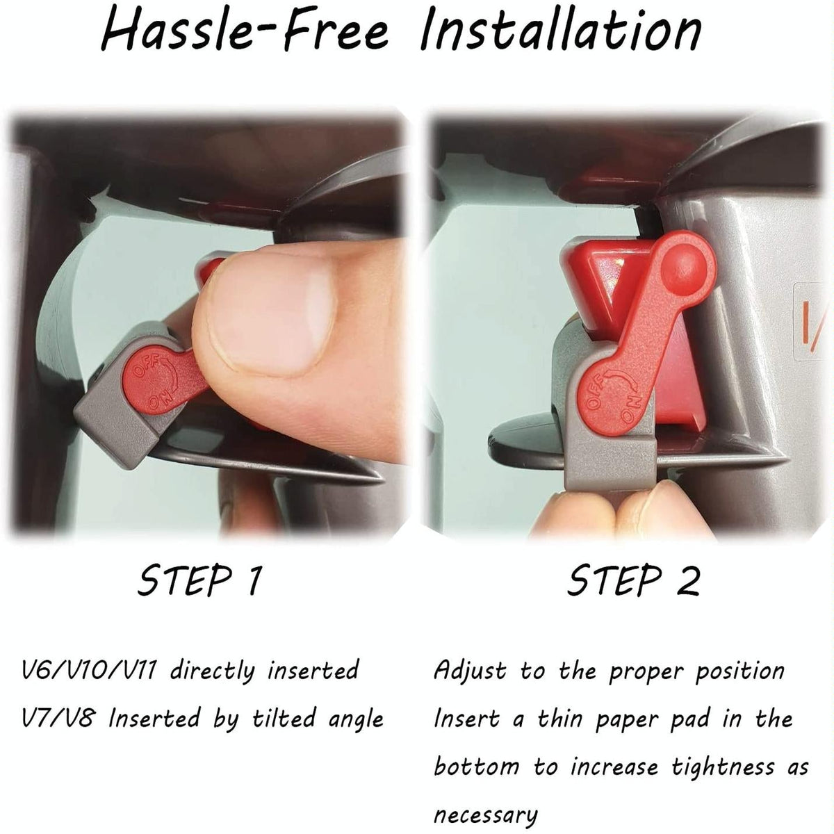 2-pack Trigger Lock for Dyson V6-v11 Power Buttons