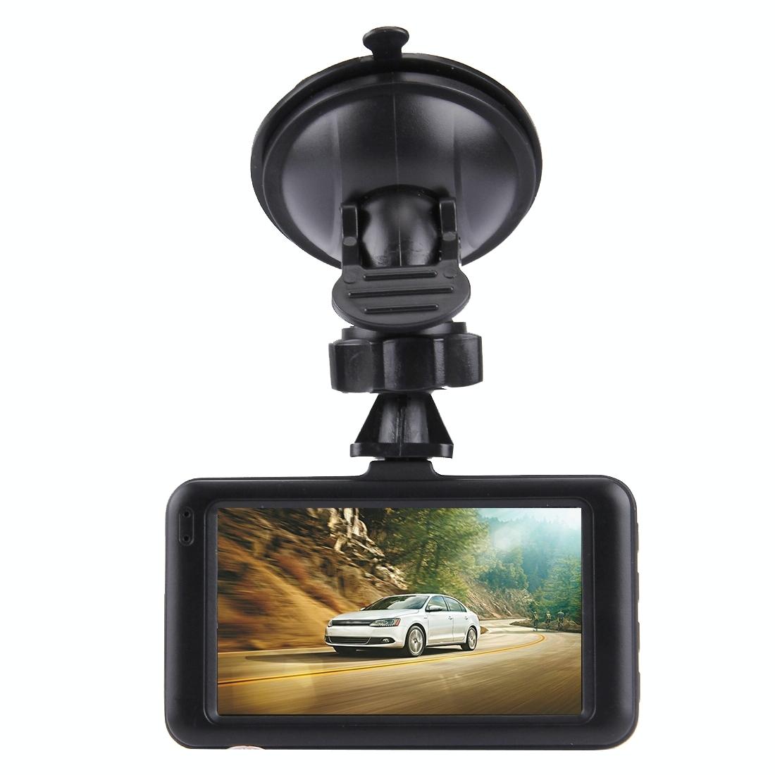 3.0 Lcd Car Dvr Camera with 720p Hd 3.0mp 170 Degree Wide Angle View