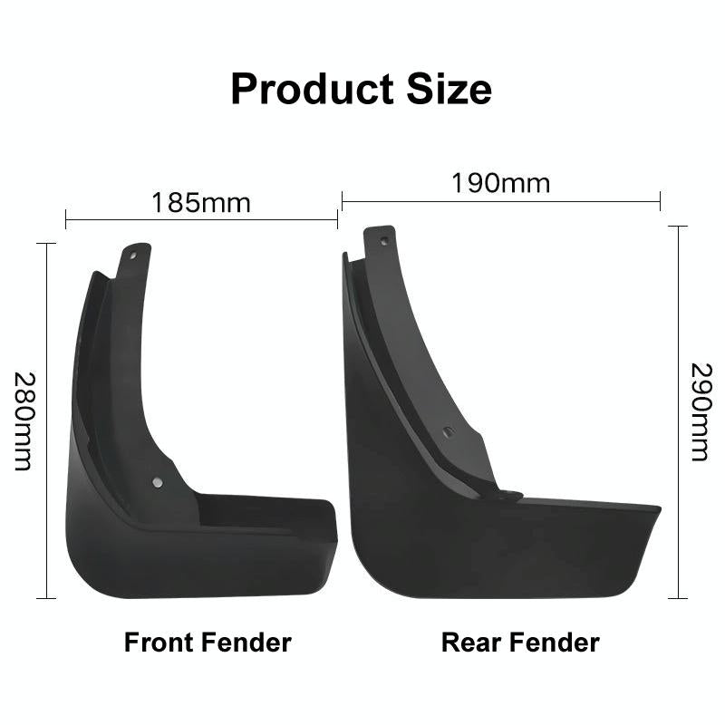 For Skoda Superb 2016-2021 4Pcs / Set Car Auto Soft Plastic Splash Flaps Fender Guard