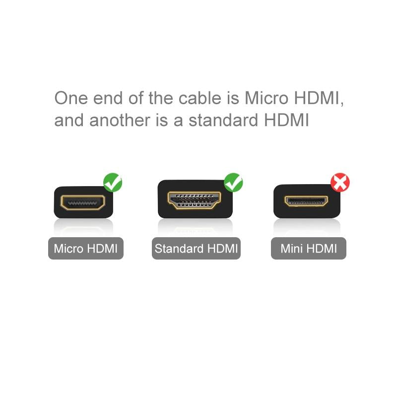 19-pin Hdmi to Micro Hdmi Cable for Gopro Hero11 - Perfect for Video