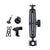 25mm Ballhead Car Seat Mount for Action Cameras with Phone Clamp and Anti-lost Case