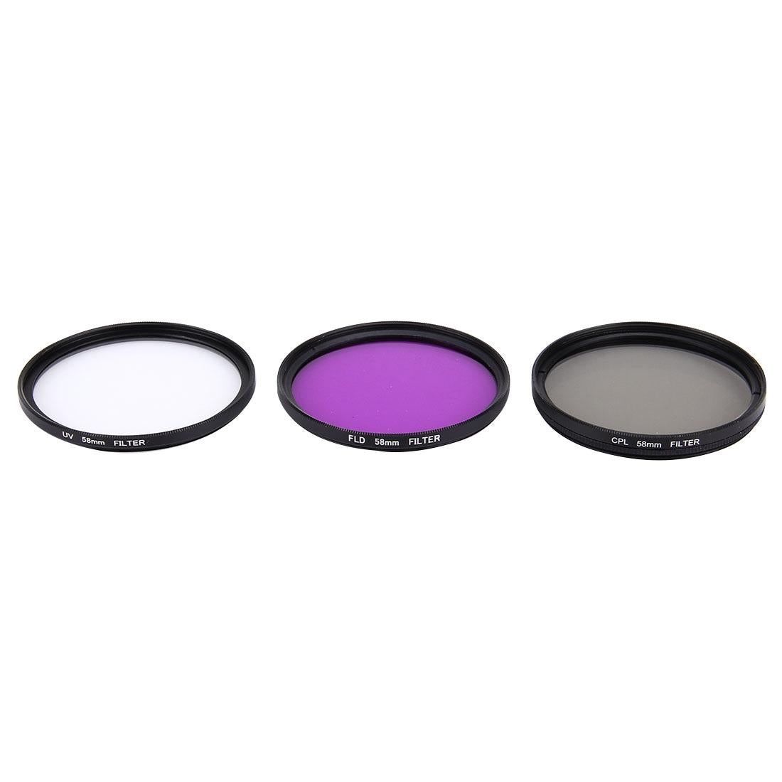 58mm Professional Lens Filter for Gopro and Xiaomi Yi Sport Camera - Cpl Uv Fld
