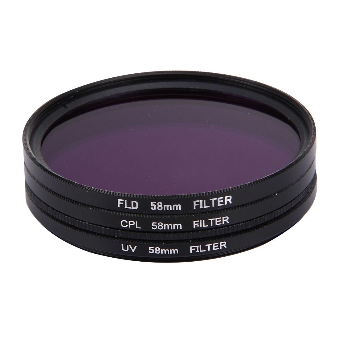 58mm Professional Lens Filter for Gopro and Xiaomi Yi Sport Camera - Cpl Uv Fld