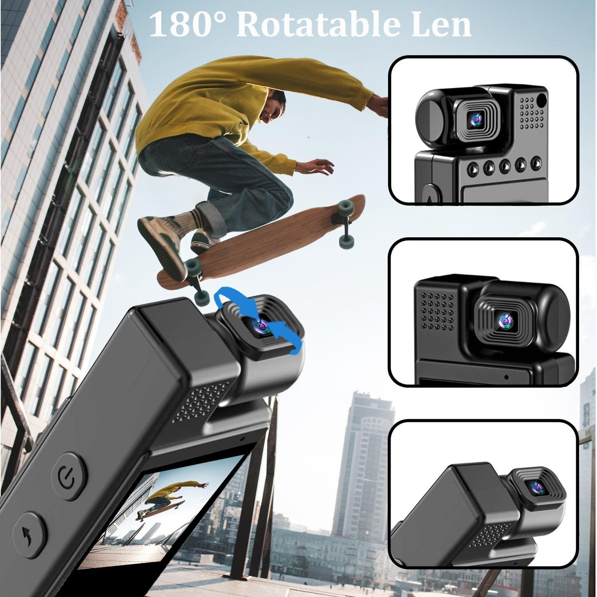 Professional 1080P Hd Action Camcorder - Black