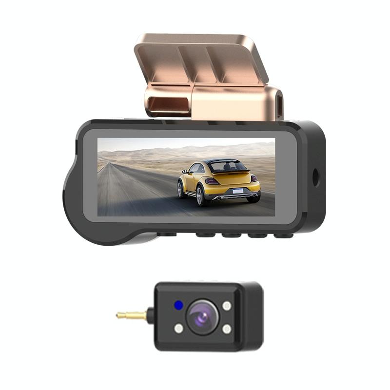 1080p Hd Night Vision Wifi Driving Recorder with In-car Camera - 3.16 Inch