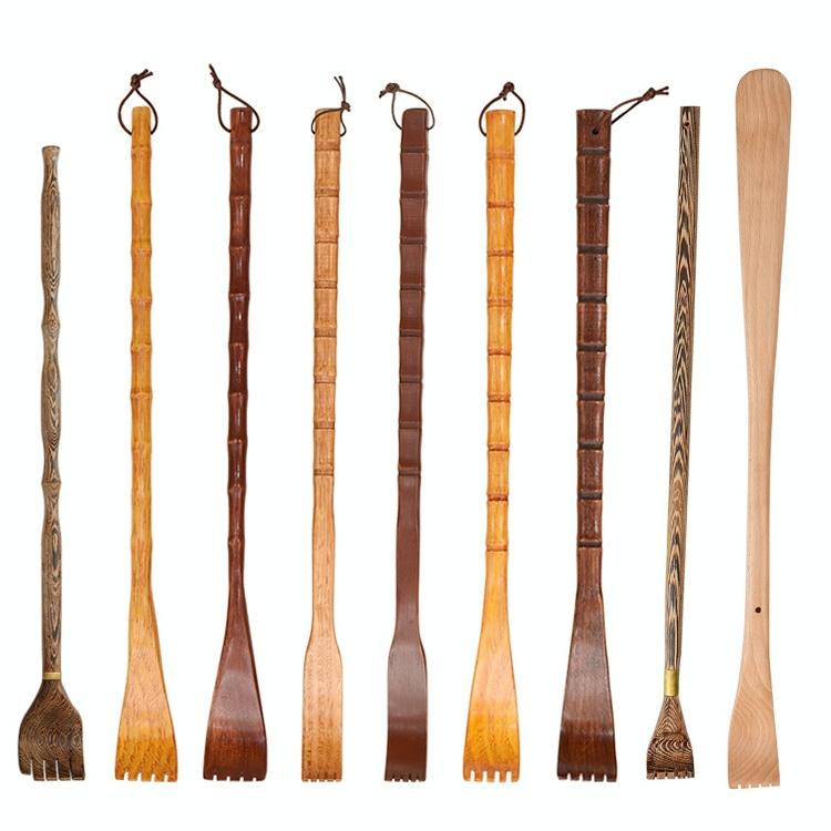 Long Handle Wooden Back Scratcher Small Hand Style