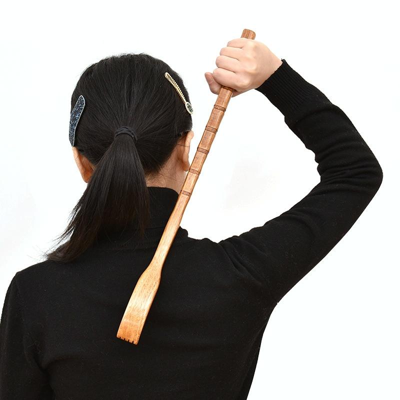 Long Handle Wooden Back Scratcher Small Hand Style