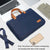 Ultra-Thin 15.6-16.1 Macbook Hand Computer Bag With Mouse Pad - Dark Blue & Black