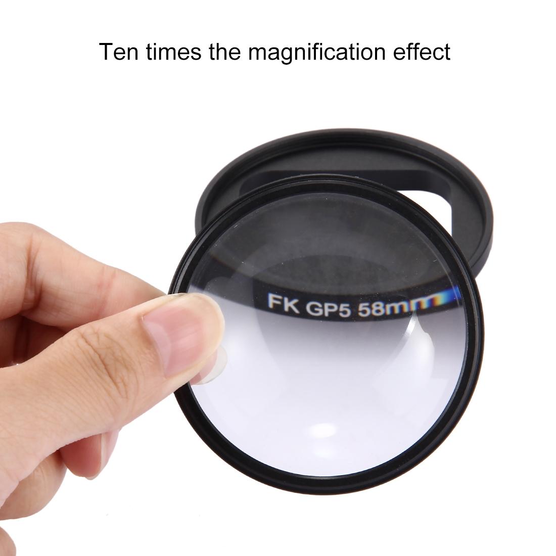 10x Close Up Lens Filter for Gopro Hero7 / 6 / 5 - 58mm Dual Function
