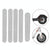 Reflective Stickers for Ninebot Es1 Scooter - White