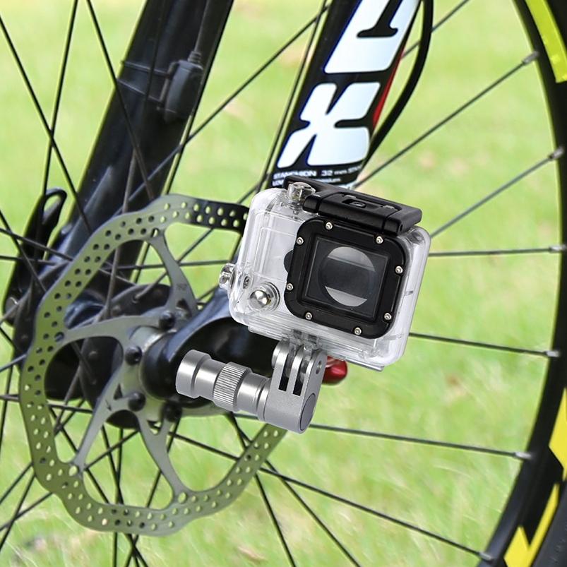 Universal Bike Wheel Mount for Gopro and Other Action Cameras - Adjustable