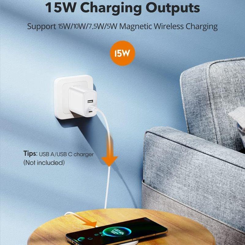 15W Magsafe Wireless Charger For Iphone / Airpods Pro