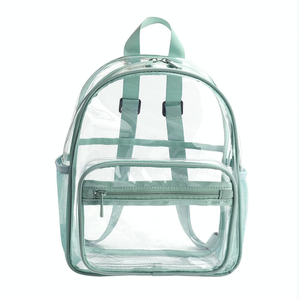 Waterproof Pvc Backpack for Students - Compact and Durable - Candy Colour Green