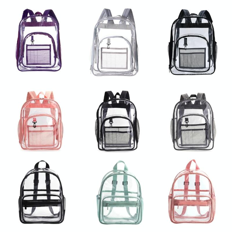 Waterproof Pvc Backpack for Students - Compact and Durable - Candy Colour Green