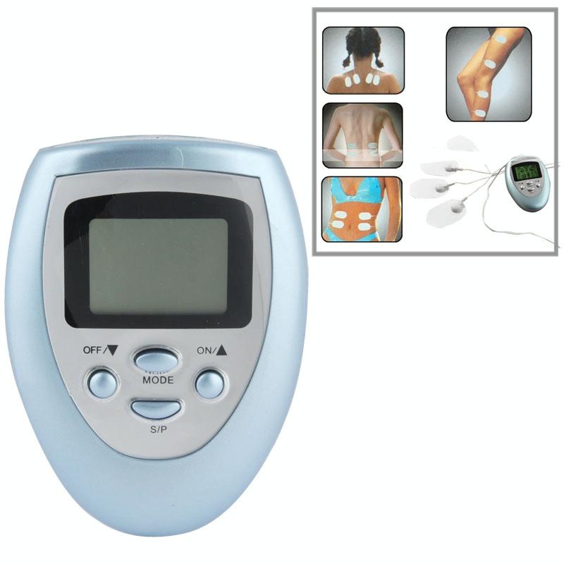 Blue Digital Pulse Massager Multifunctional Therapy Device