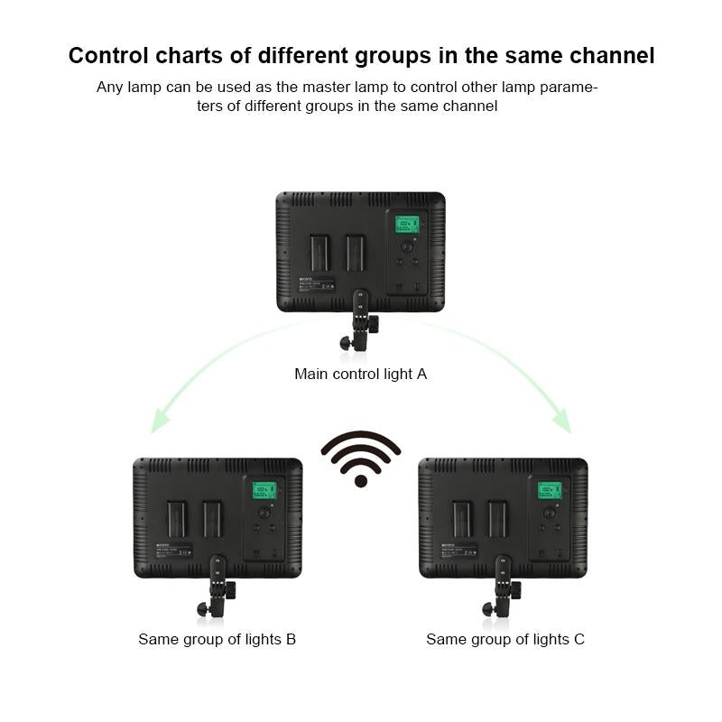 600 Led Flat Fill Light with Remote & Display - Ttv-600