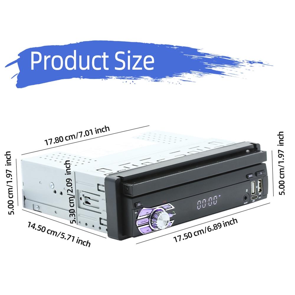 7 Inch Android Car Gps Navigation Bluetooth Stereo Radio Mirror Link Fm Wifi