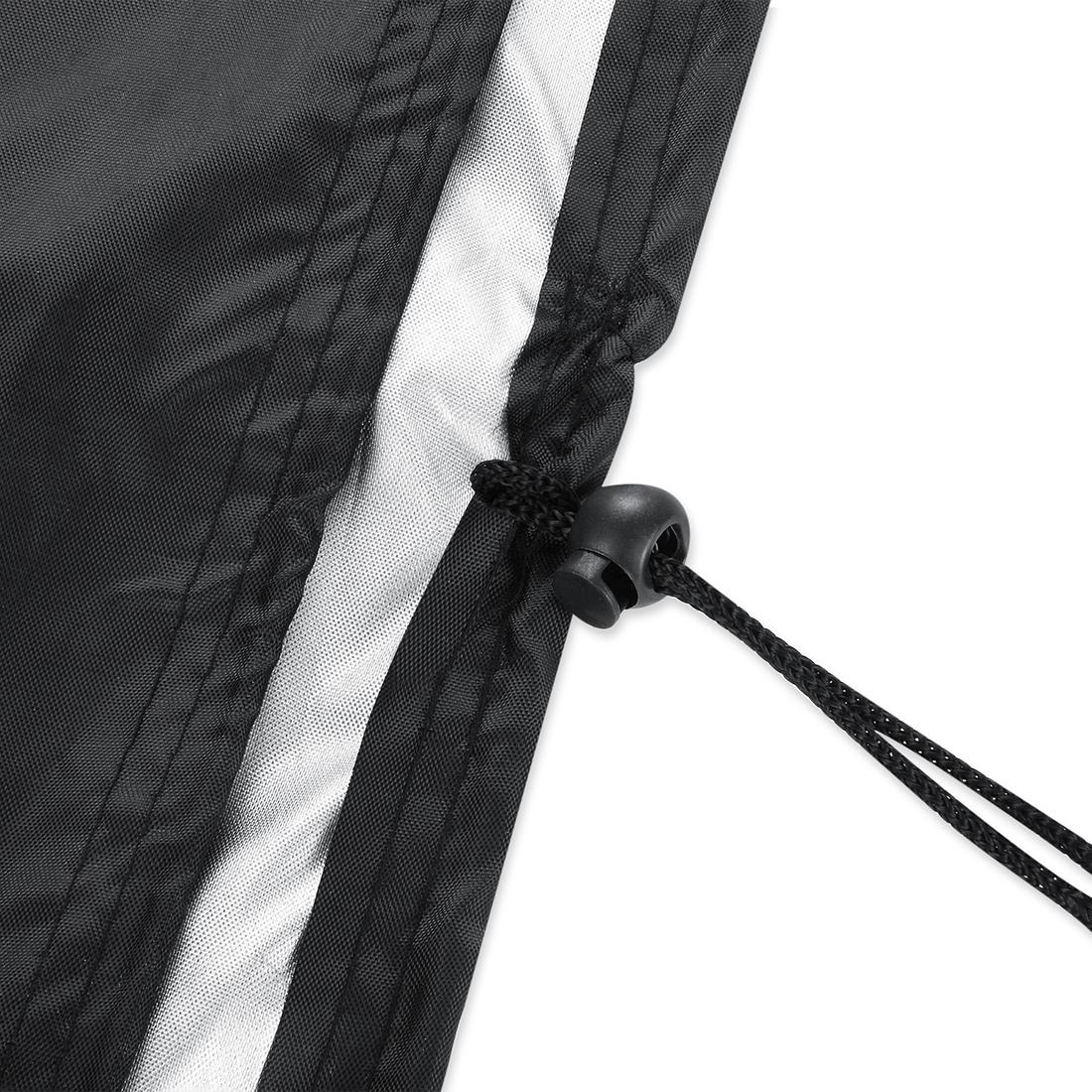 Waterproof 210d Oxford Cloth Bbq Grill Cover - Anti-uv Dust-proof Foldable - Fits Gas Charcoal Electric - 190x71x117cm - Black
