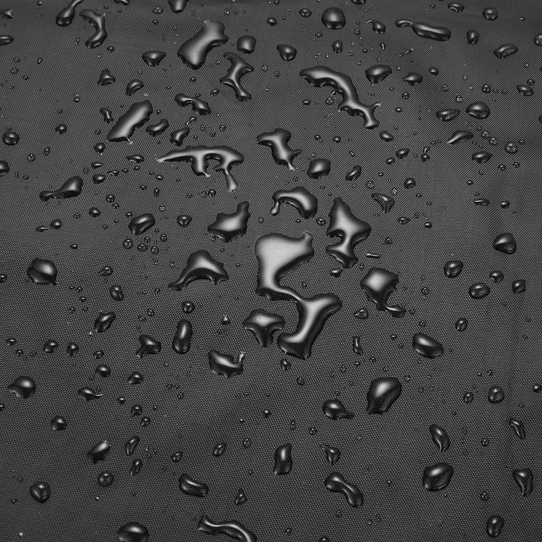 Waterproof 210d Oxford Cloth Bbq Grill Cover - Anti-uv Dust-proof Foldable - Fits Gas Charcoal Electric - 190x71x117cm - Black