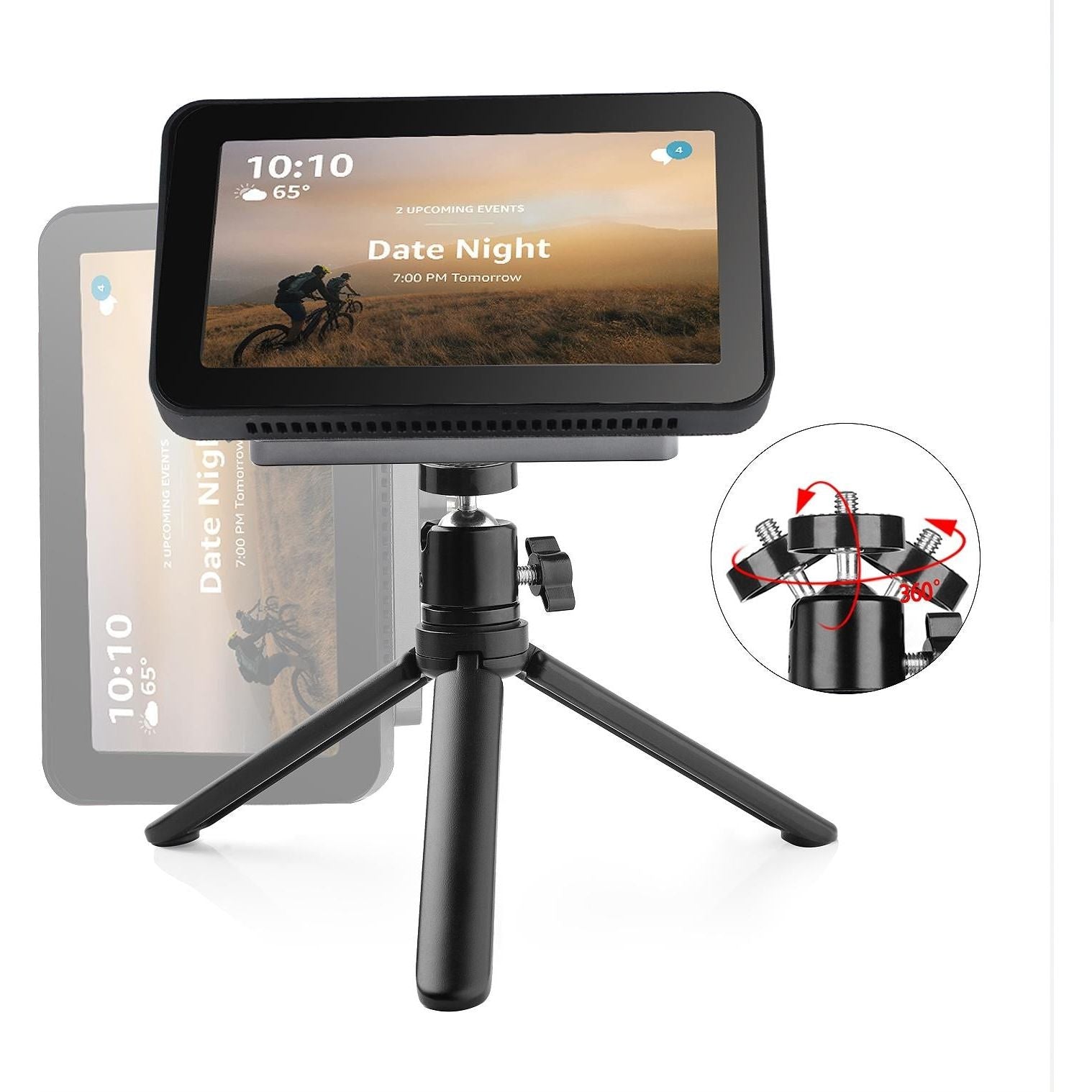 Echo Show 8 Smart Speaker With 360 Degree Rotating Holder Set
