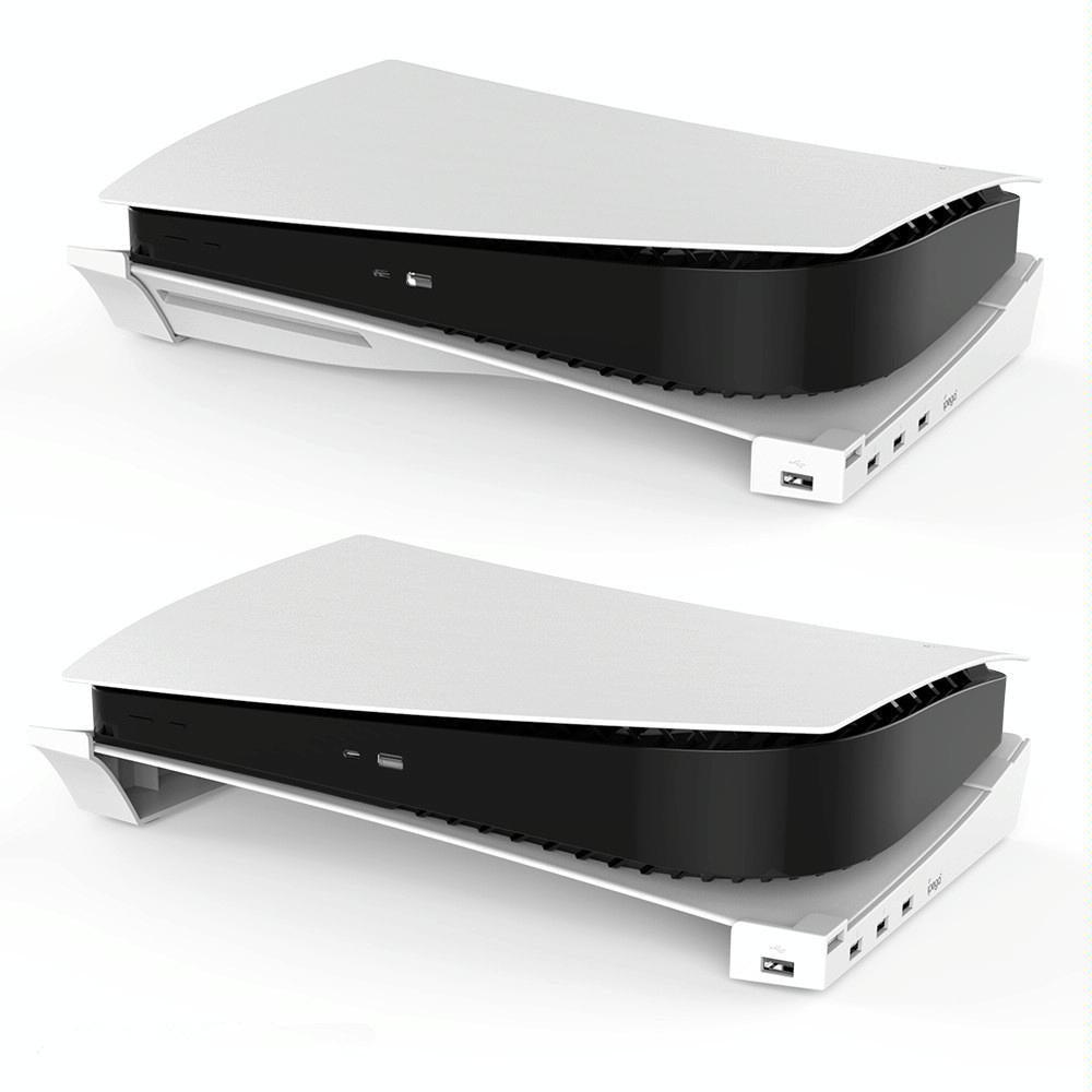 4-Port Usb Hub Base For Ps5 Horizontal Stand