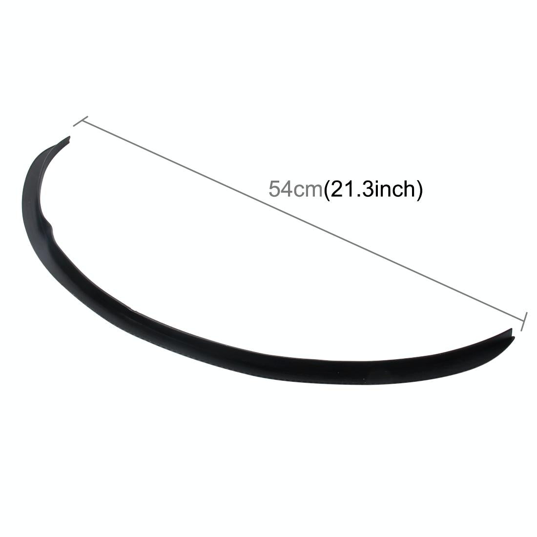 2 Pcs 45Cm Car Stickers Rubber Large Round Arc Strips Universal Fender Flares Wheel Eyebrow Decal Sticker Eyebrow Car-Covers Black Striped Round Arc Strips - 54Cm