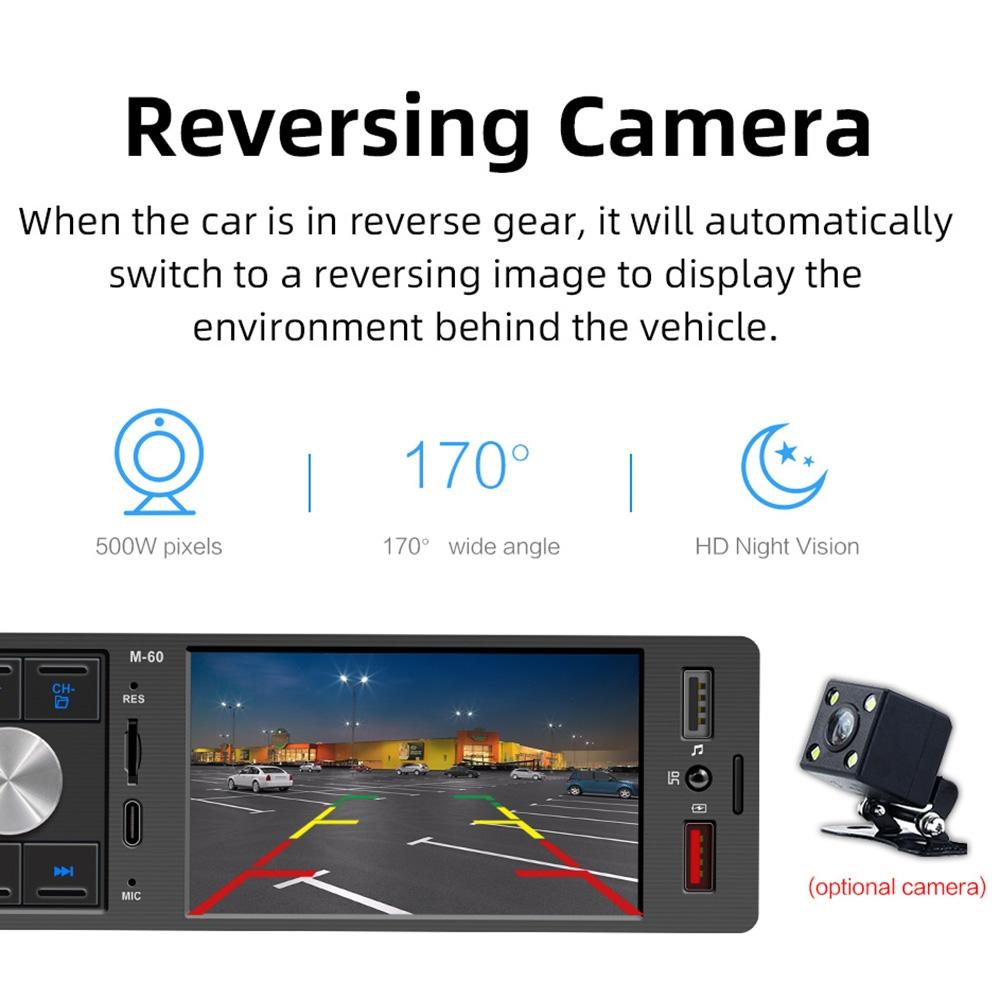 4 Inch Touch Car Radio Bluetooth Mp5 Player + Remote