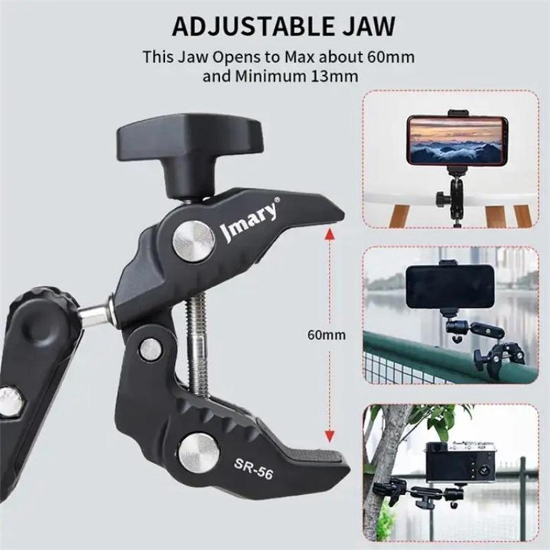 Aluminum Handlebar Magic Arm Rod Mount with Crab Clamp
