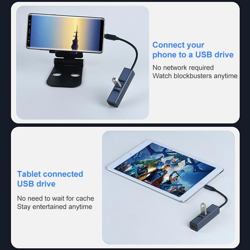 Usb3.0 + Triple Usb2.0 4-In-1 Hub Adapter