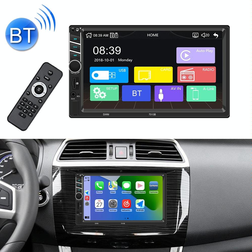 7 Inch Car Radio Receiver Mp5 Player Fm &amp; Bluetooth &amp; Tf Card &amp; Phone Link &amp; Wired Carplay