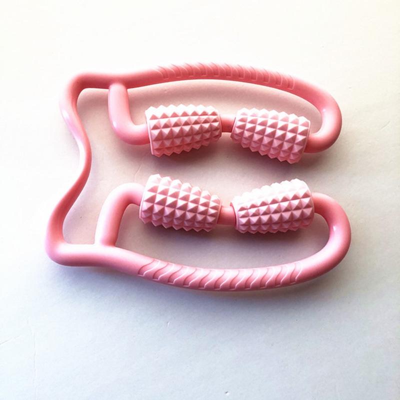 Manual Plastic Steering Wheel Leg Roller Massager Random Colour