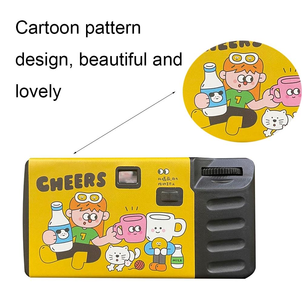 27 Retro Film Camera Stickers - Waterproof Cartoon Design