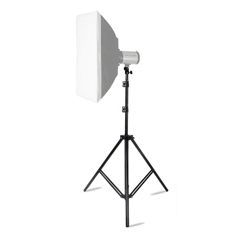 Professional Aluminum Lighting Stand For Studio Flash - 68-200Cm Height Black
