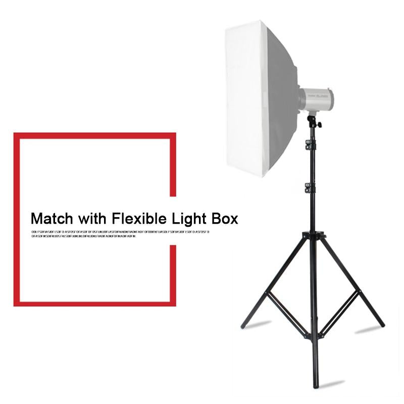 Professional Aluminum Lighting Stand For Studio Flash - 68-200Cm Height Black