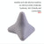 Quadratic Gray Silicone Thumb Massager For Muscle Relaxation And Fascia Massage