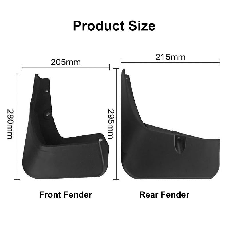 For Suzuki Vitara 2016-2019 4Pcs / Set Car Auto Soft Plastic Splash Flaps Fender Guard