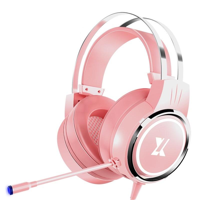 X8 Gaming Headset With Mic Pink Upgrade
