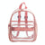 Waterproof Pvc Backpack for Students - Compact and Durable - Candy Colour Pink