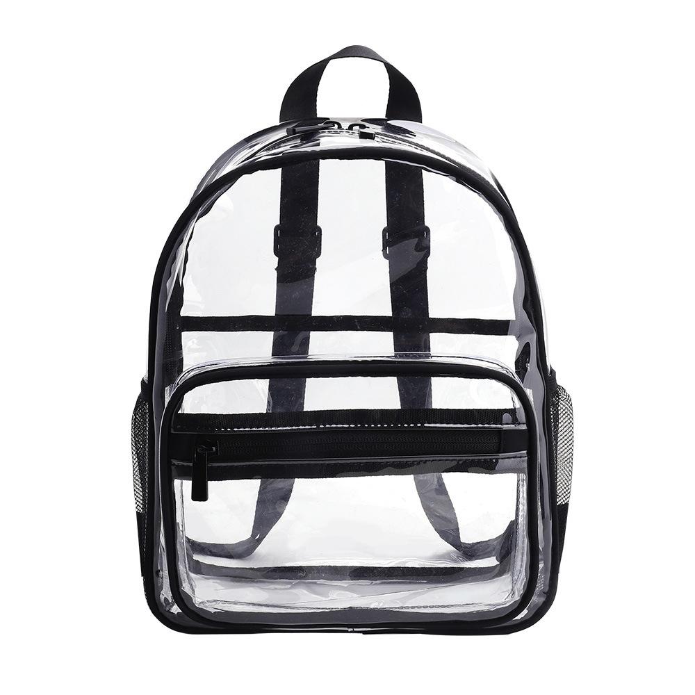 Waterproof Pvc Backpack for Students - Compact and Durable - Candy Colour Pink